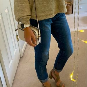 Massimo denim jeans, boyfriend stretch crop, size 0